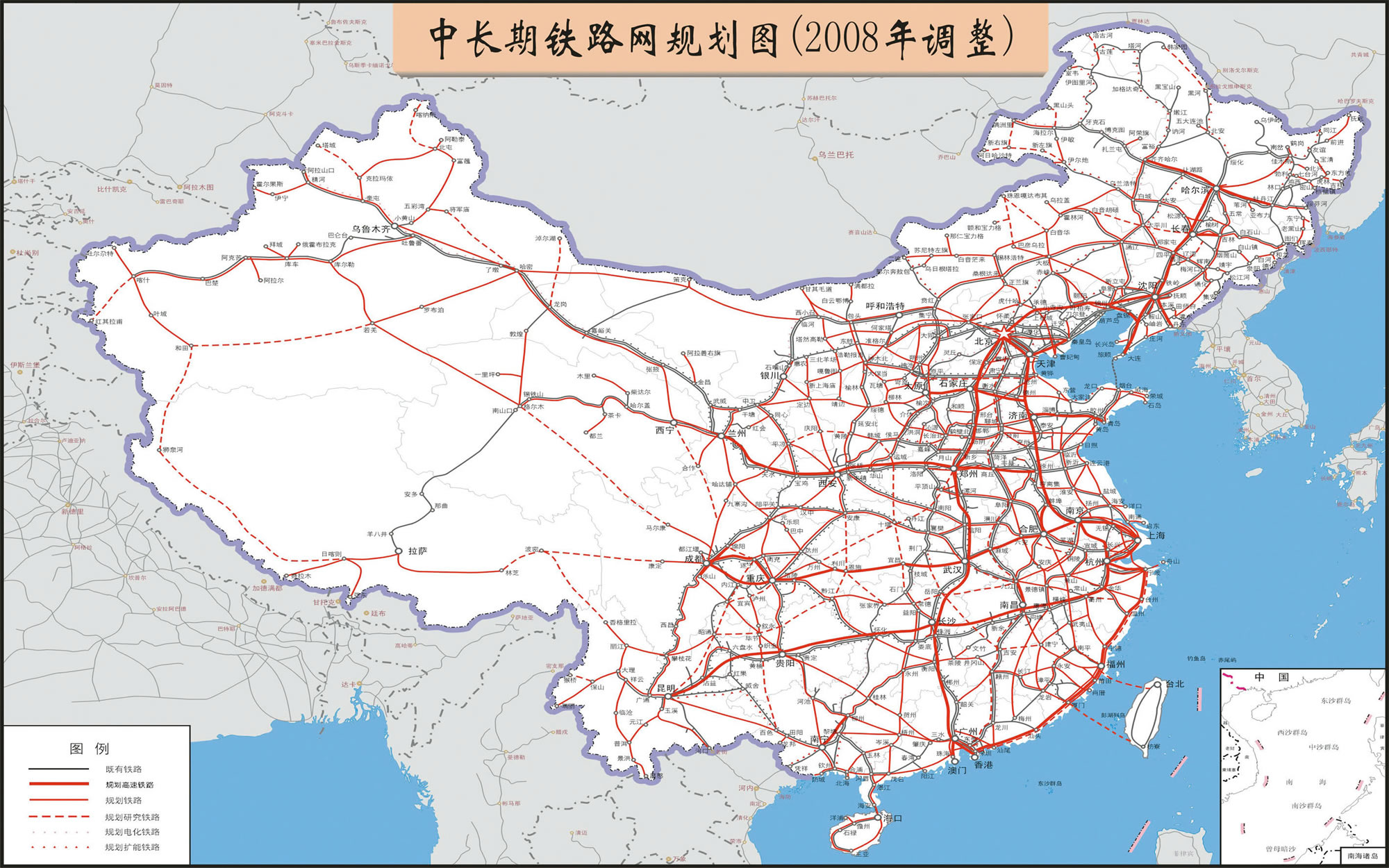 中国高铁地图,高铁路线图2021 - 伤感说说吧